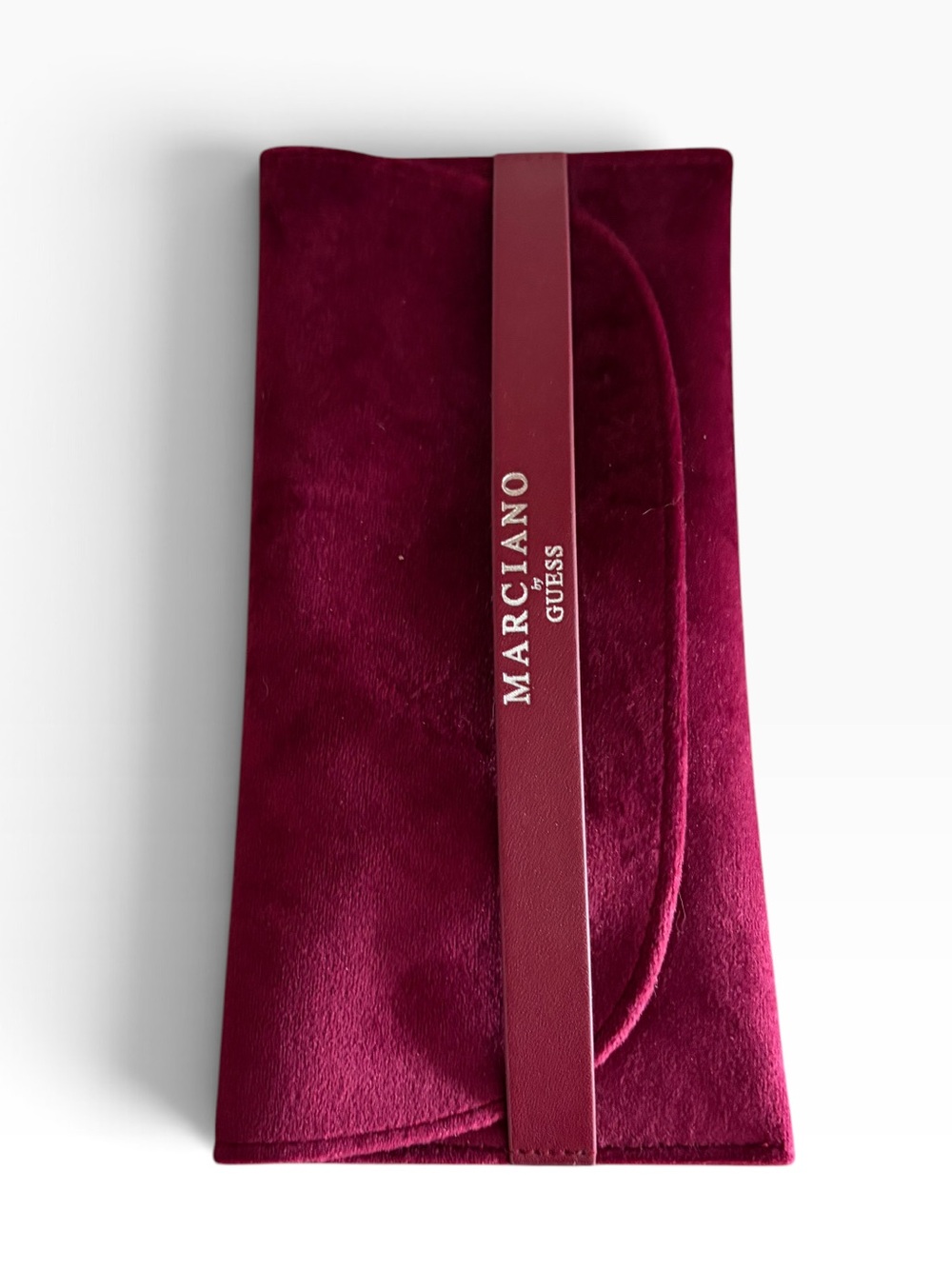 NWOT Marciano by Guess Burgundy Velvet Eyeglass Case